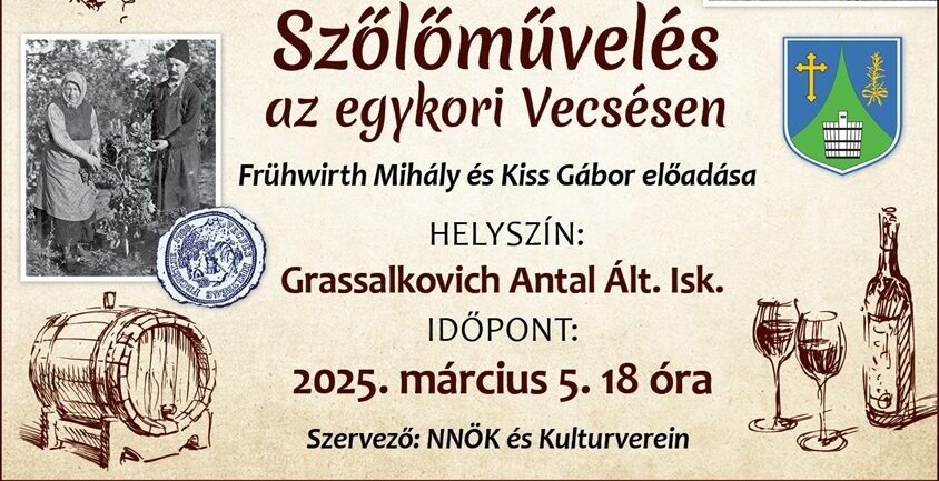 „Falusi esték Vecsés városában” – Meghívó előadásra